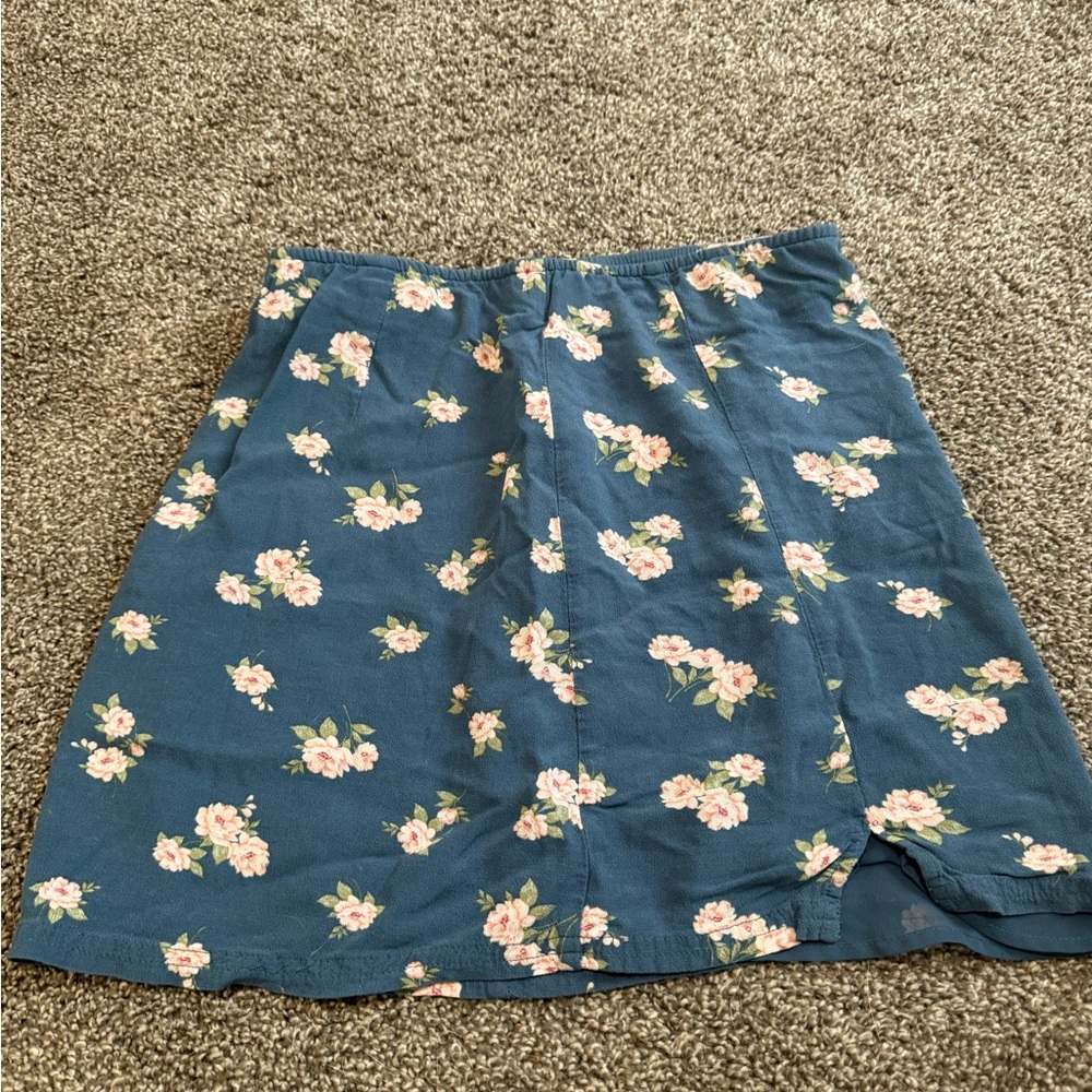 American Eagle Outfitters Blue A-line Mini Skirt